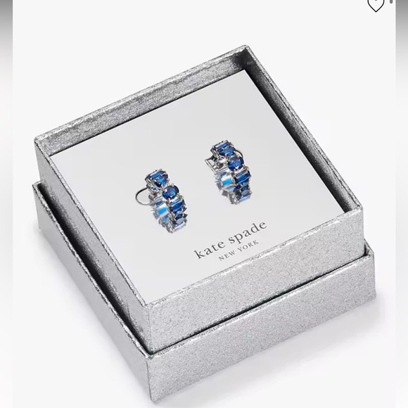 Kate Spade Candy Shop Sapphire Hoops - Picture 1 of 3